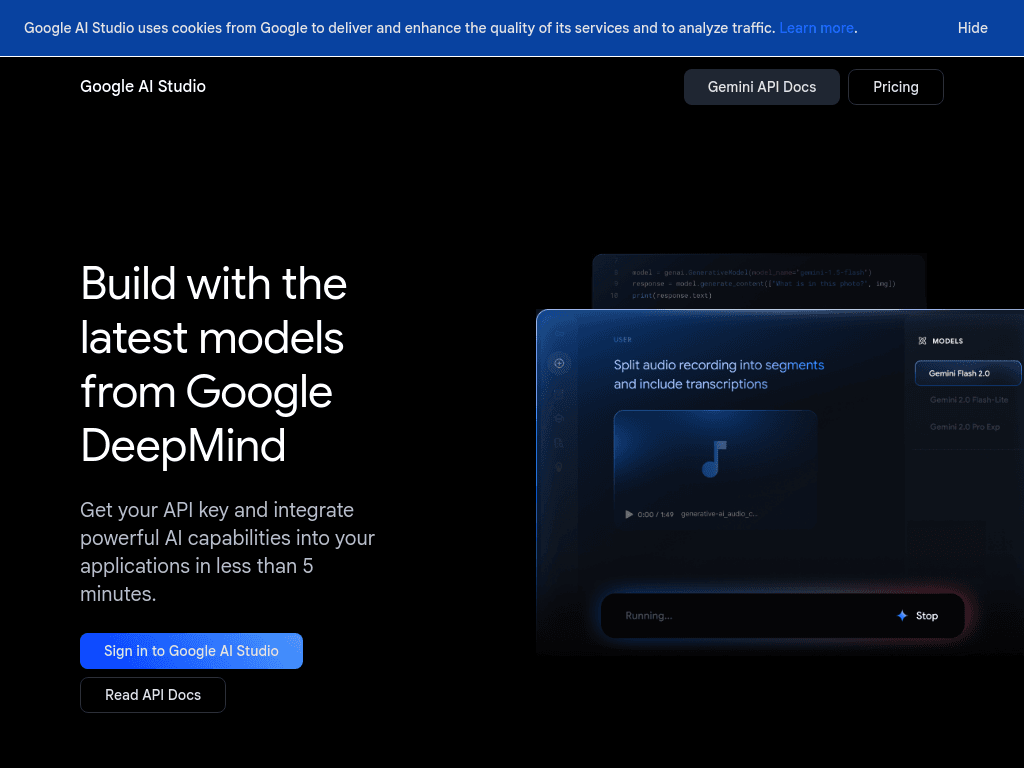 Google AI Studio screenshot