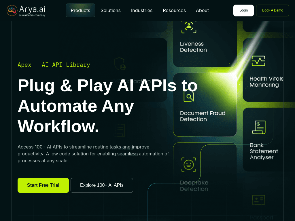 Apex by Arya.ai screenshot