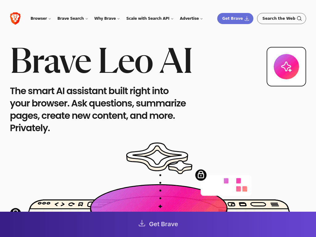 Brave Leo screenshot