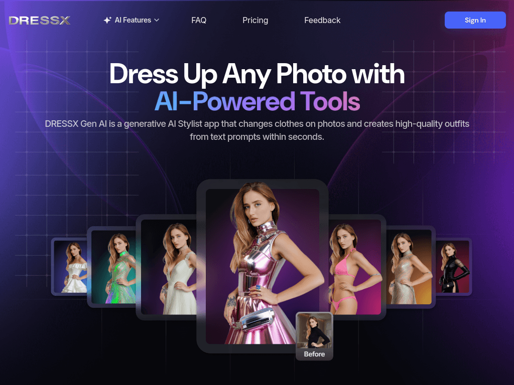 DRESSX Gen AI screenshot