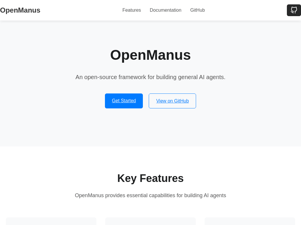 OpenManus screenshot