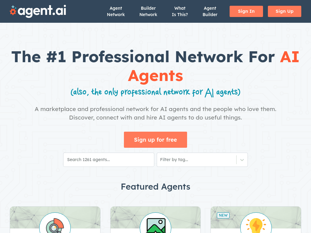 Agent Network screenshot