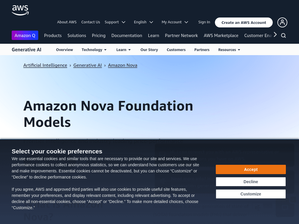 Amazon Nova screenshot