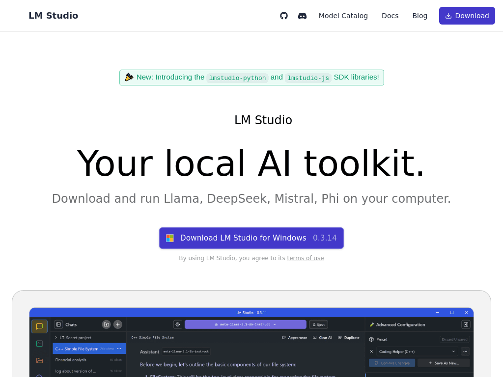 LM Studio screenshot