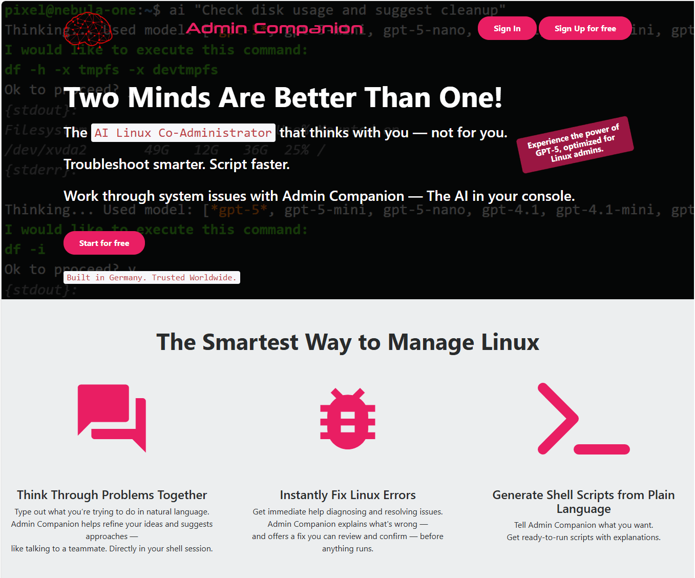 Admin Companion screenshot