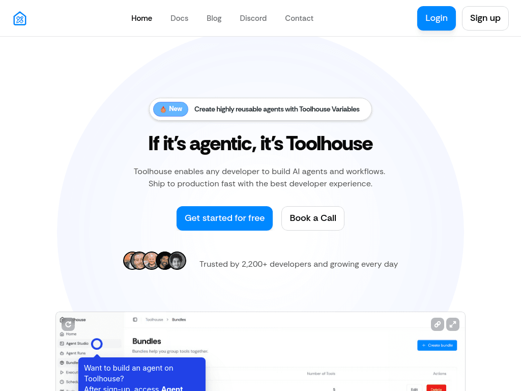 Toolhouse screenshot