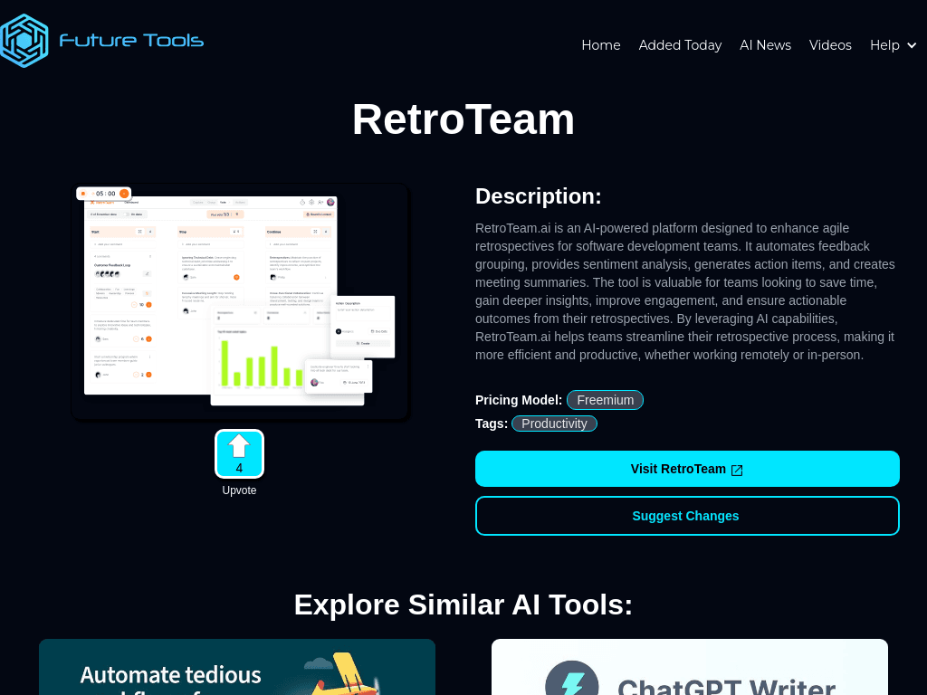 RetroTeam screenshot