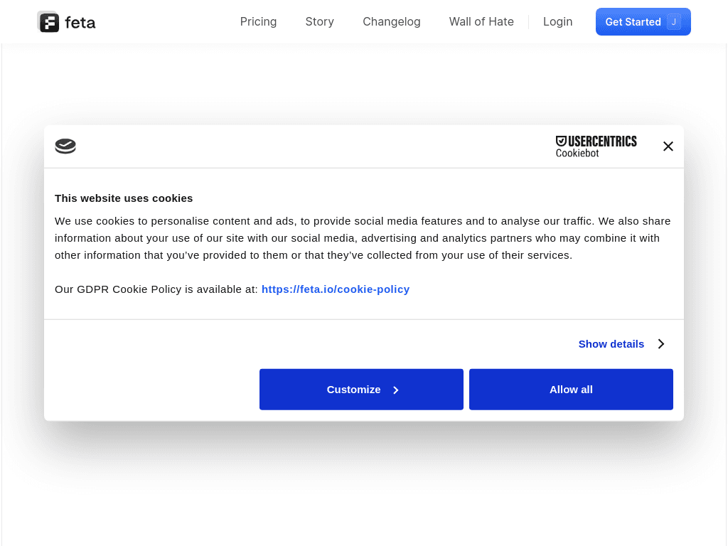 Feta screenshot