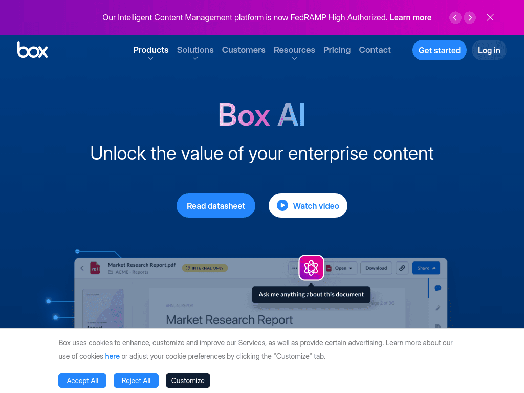 Box AI screenshot