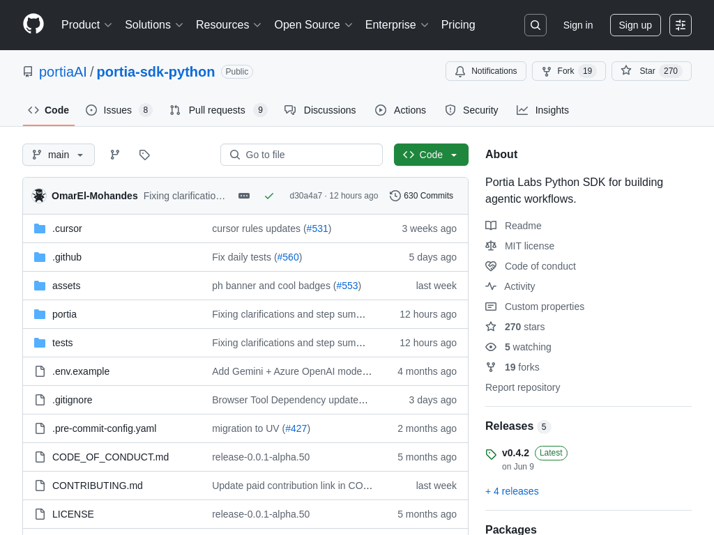 portia-sdk-python screenshot