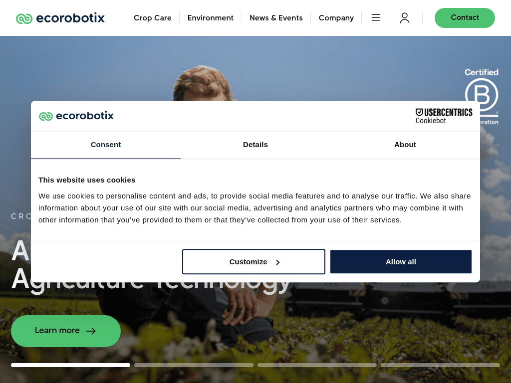 Ecorobotix screenshot