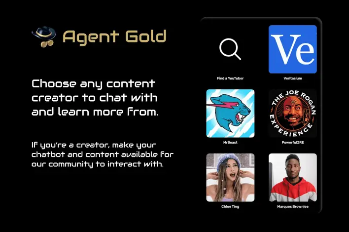 Agent Gold - AI Chat With YouTubers