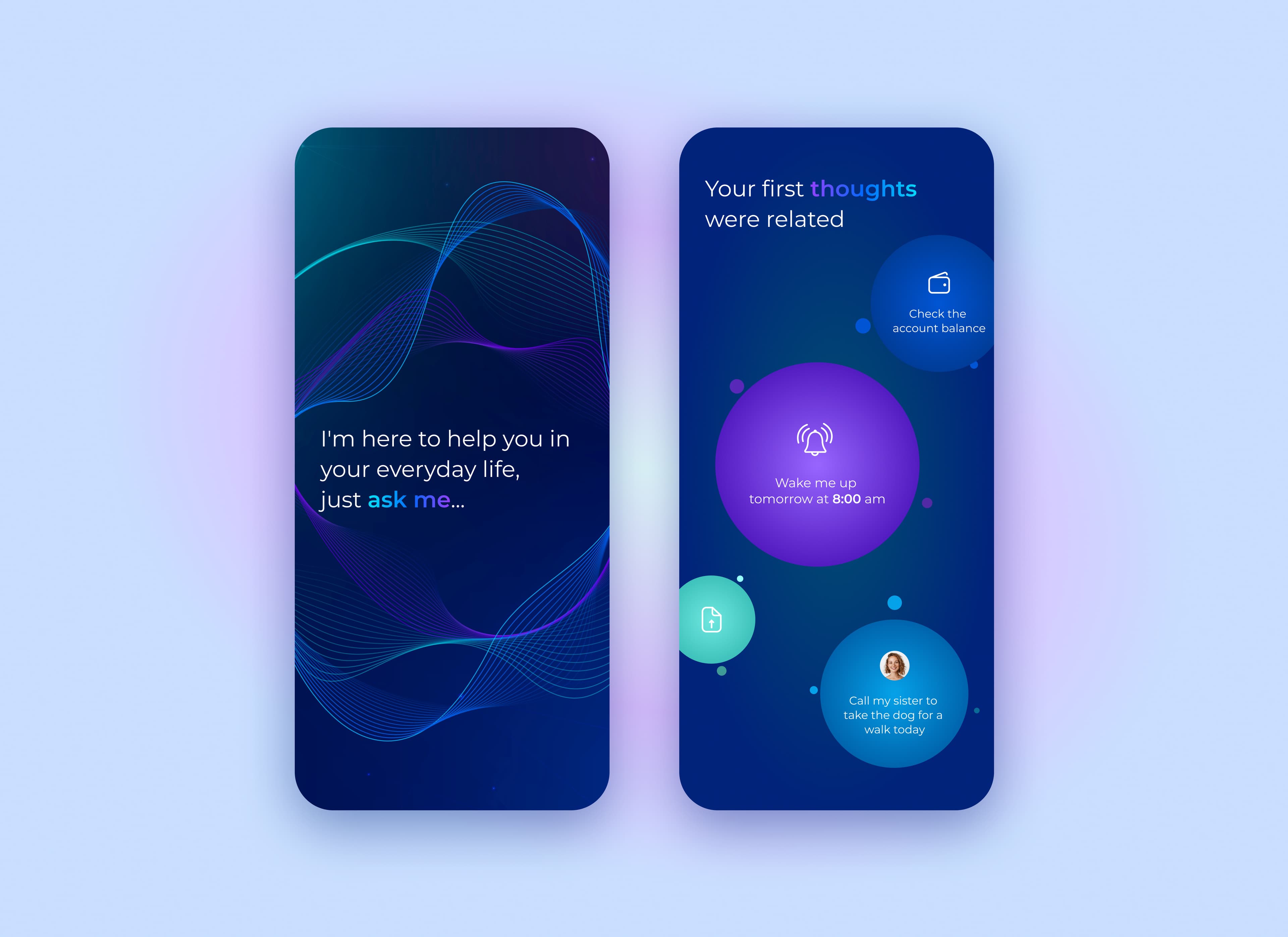 AI agent UI by Antonio Makovac on Dribbble