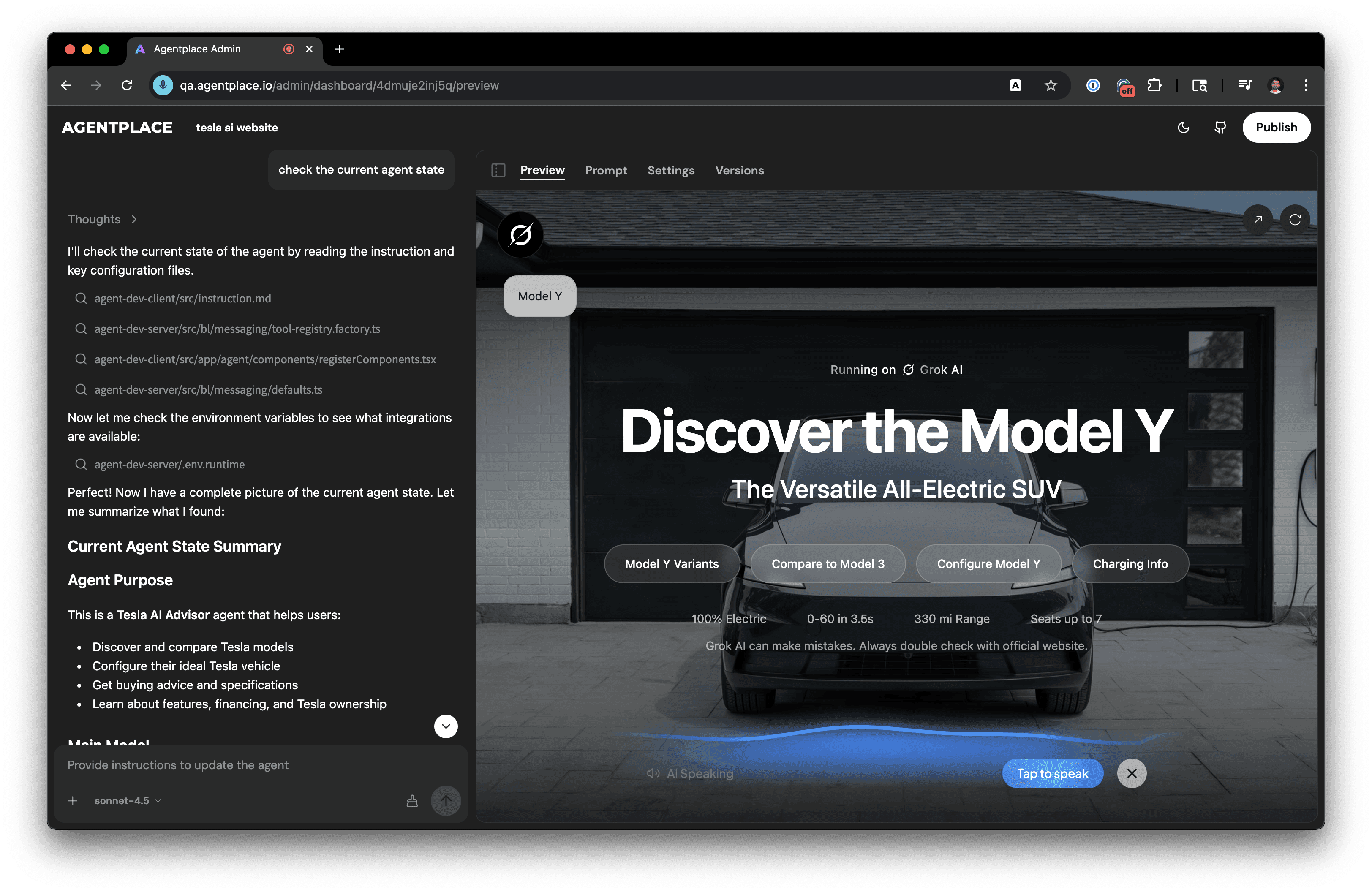 Agentplace: Build, work, improve Claude Code–style agents in one place