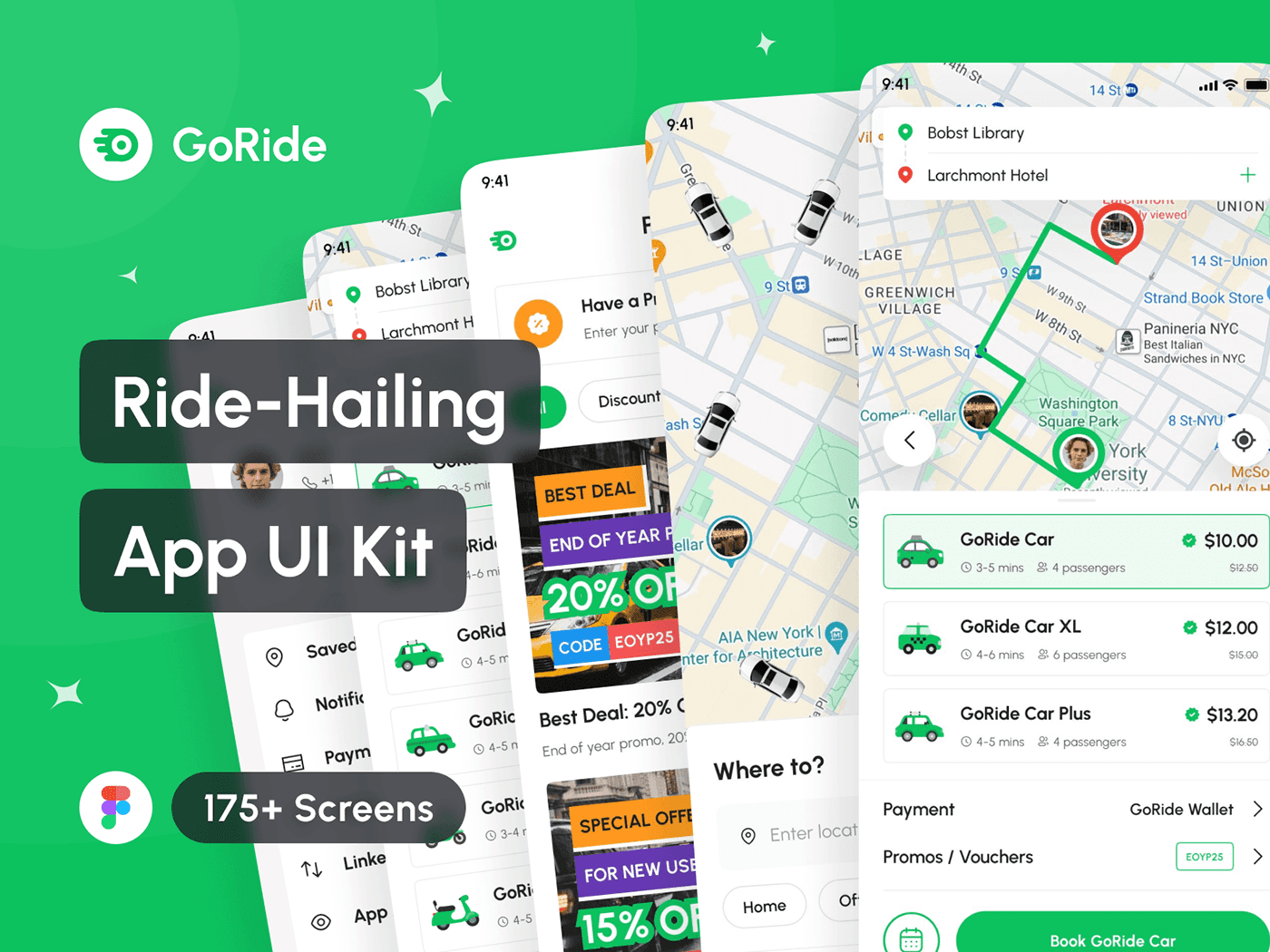 GoRide - Ride-Hailing App UI Kit :: Behance