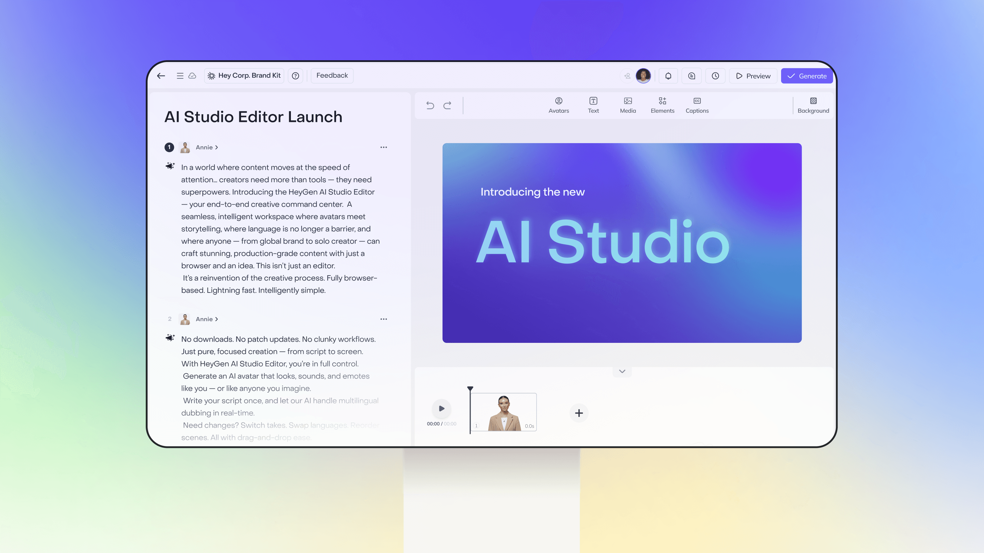 Revolutionize Video Creation with AI Studio