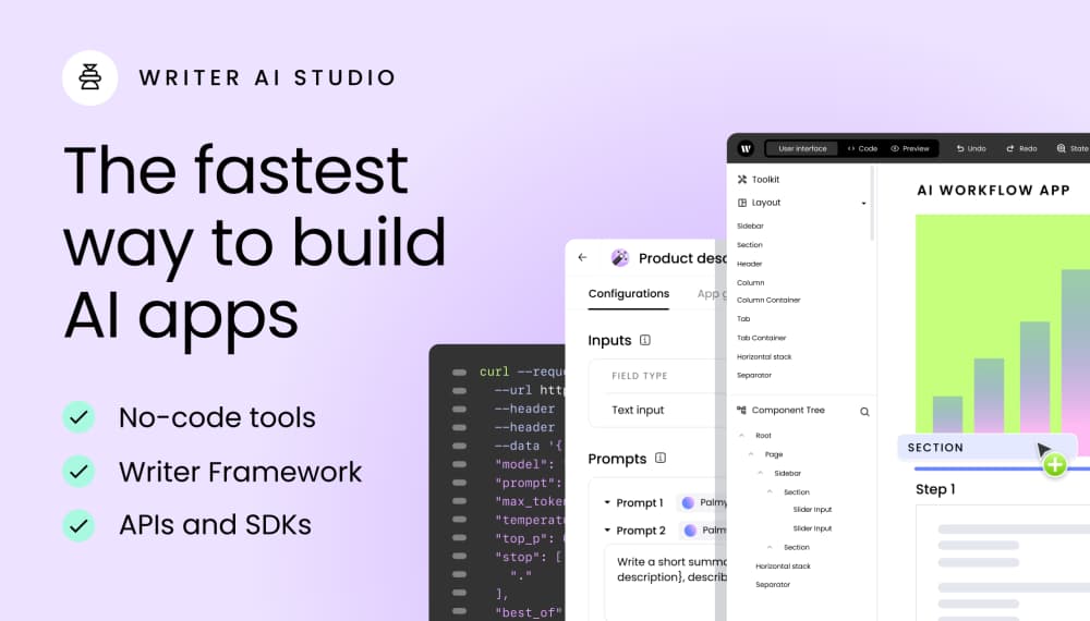 WRITER AI Studio: transform workflows with generative AI apps