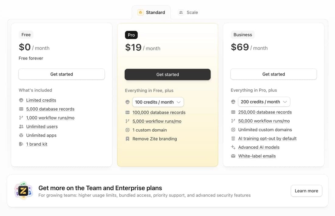 Subscription and Billing - Zite