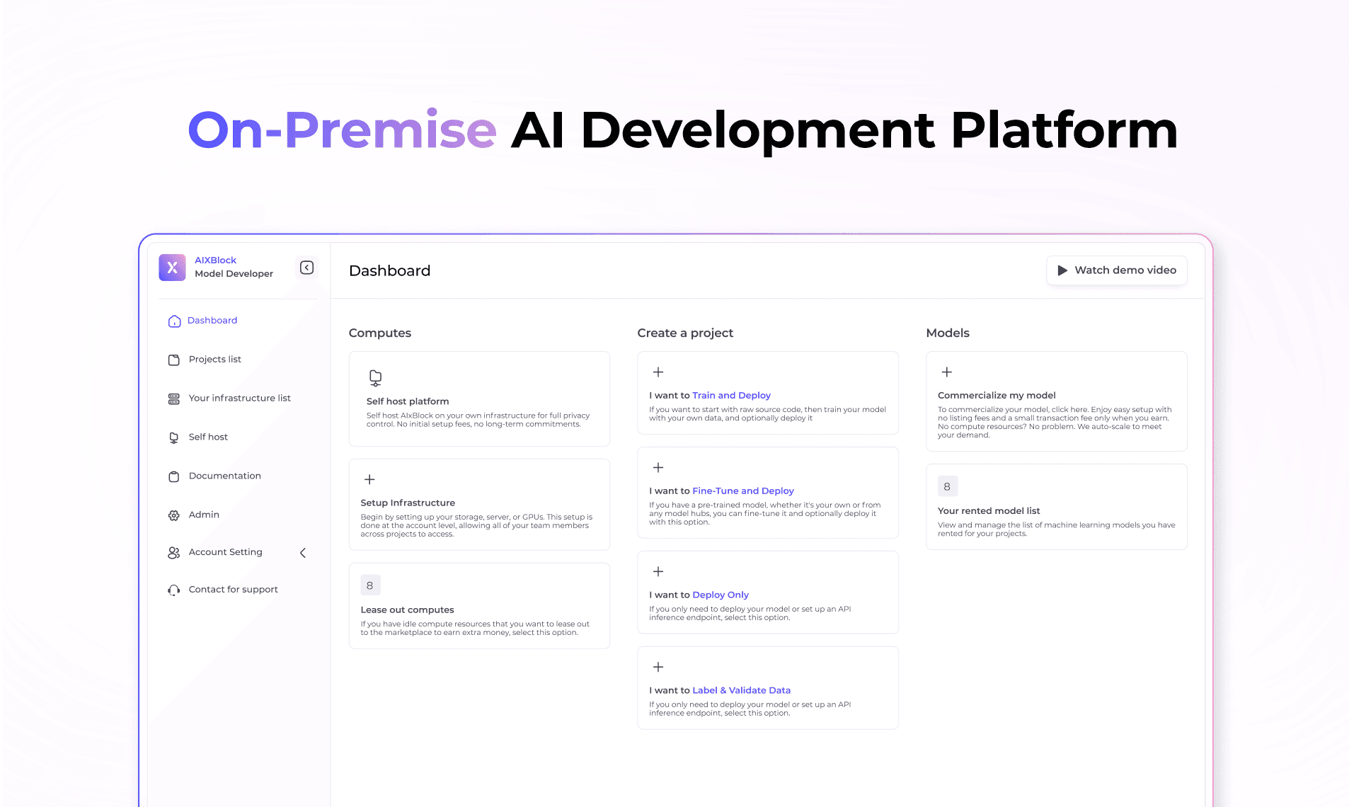 AIxBlock: Self-hosted AI development platform