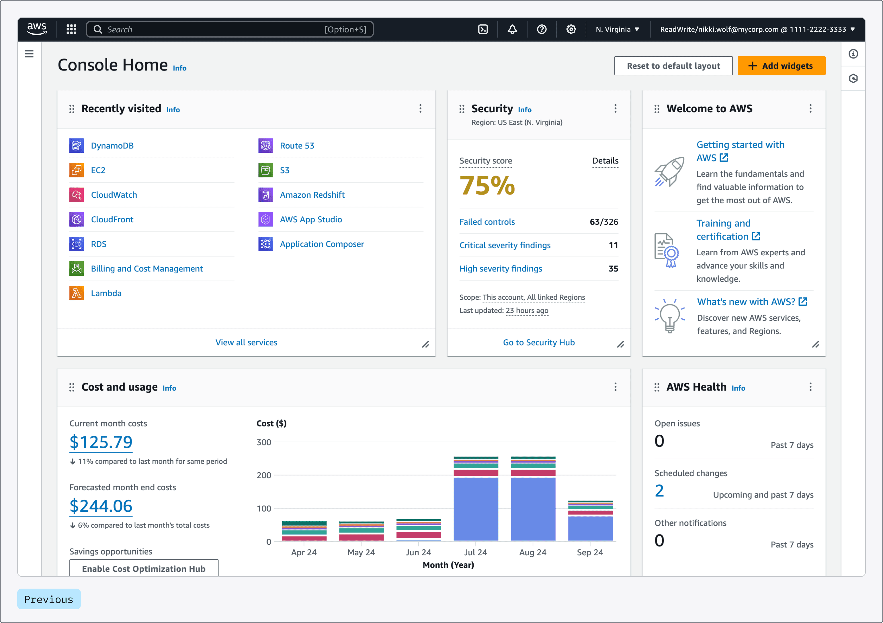 Announcing a visual update to the AWS Management Console (preview)