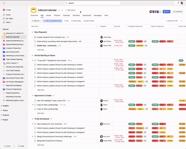 Coming soon: Asana redesign to help you find what you need quickly and easily - Produc…