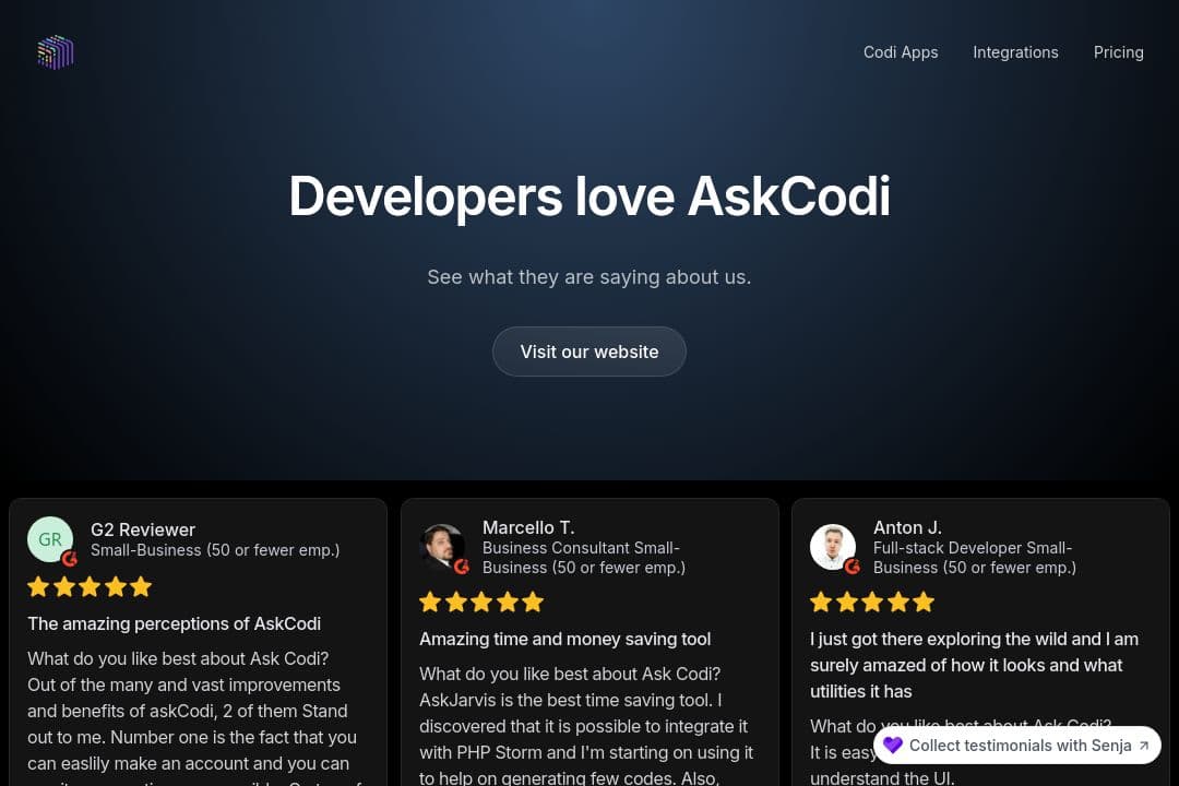 Developers love AskCodi