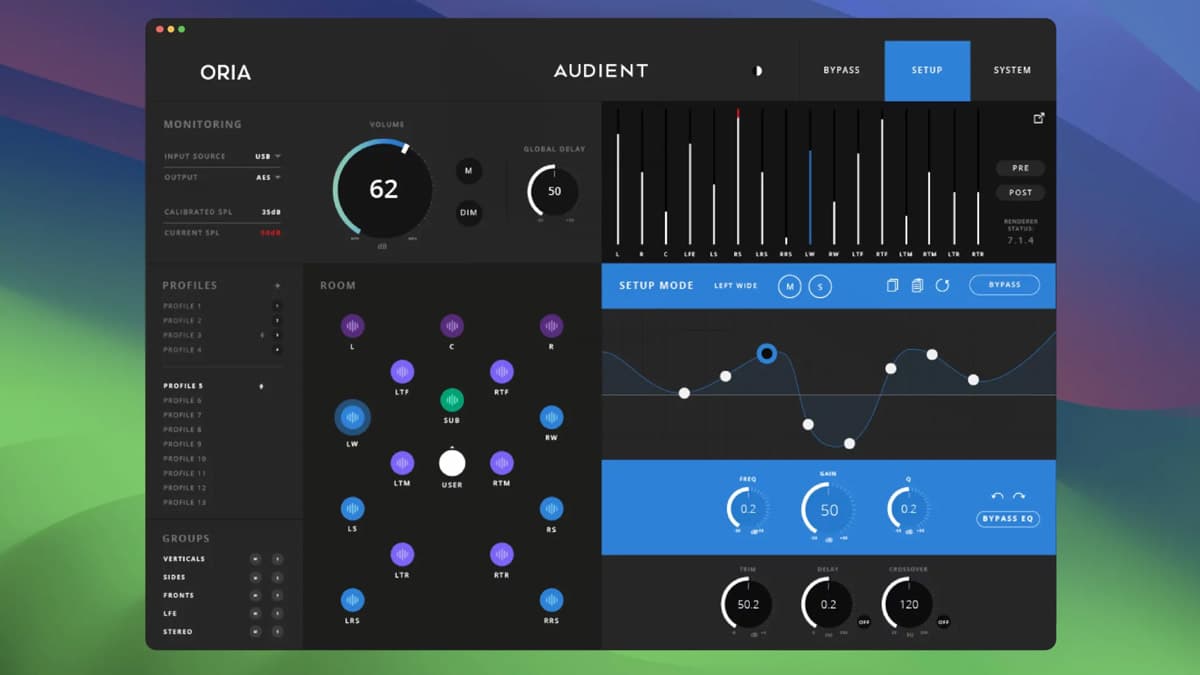 Audient Announces ORIA Immersive Audio Interface & Monitor Controller