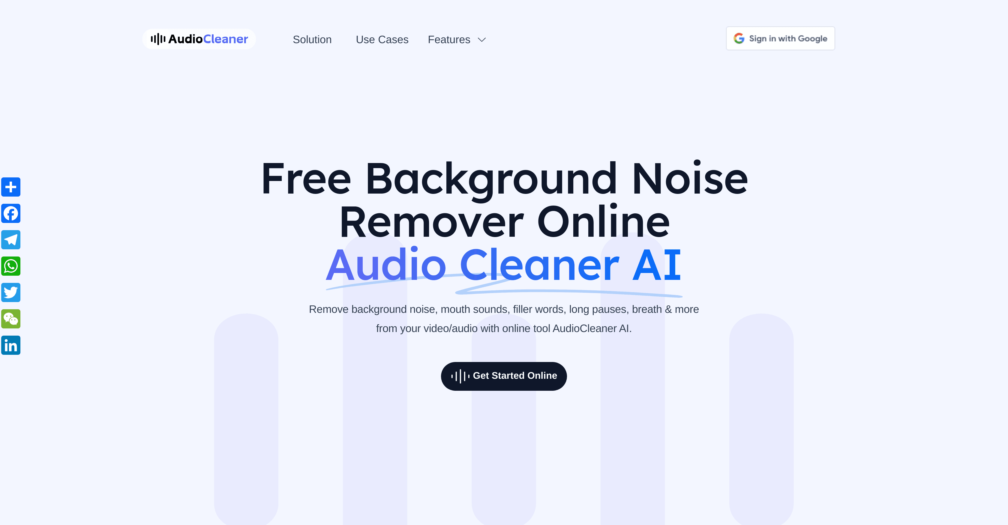 Free AI Audio Cleaner Online