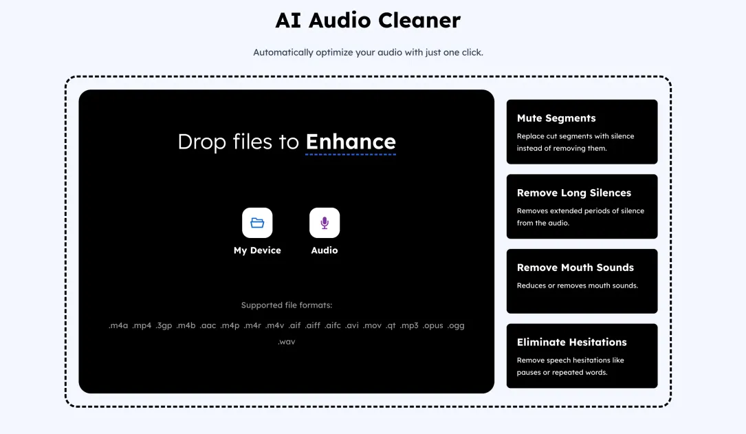 Audio Cleaner AI