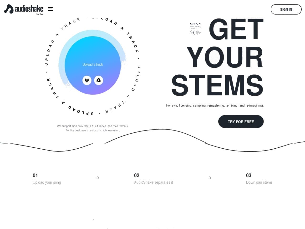 Audioshake - AI Music Stems Creation
