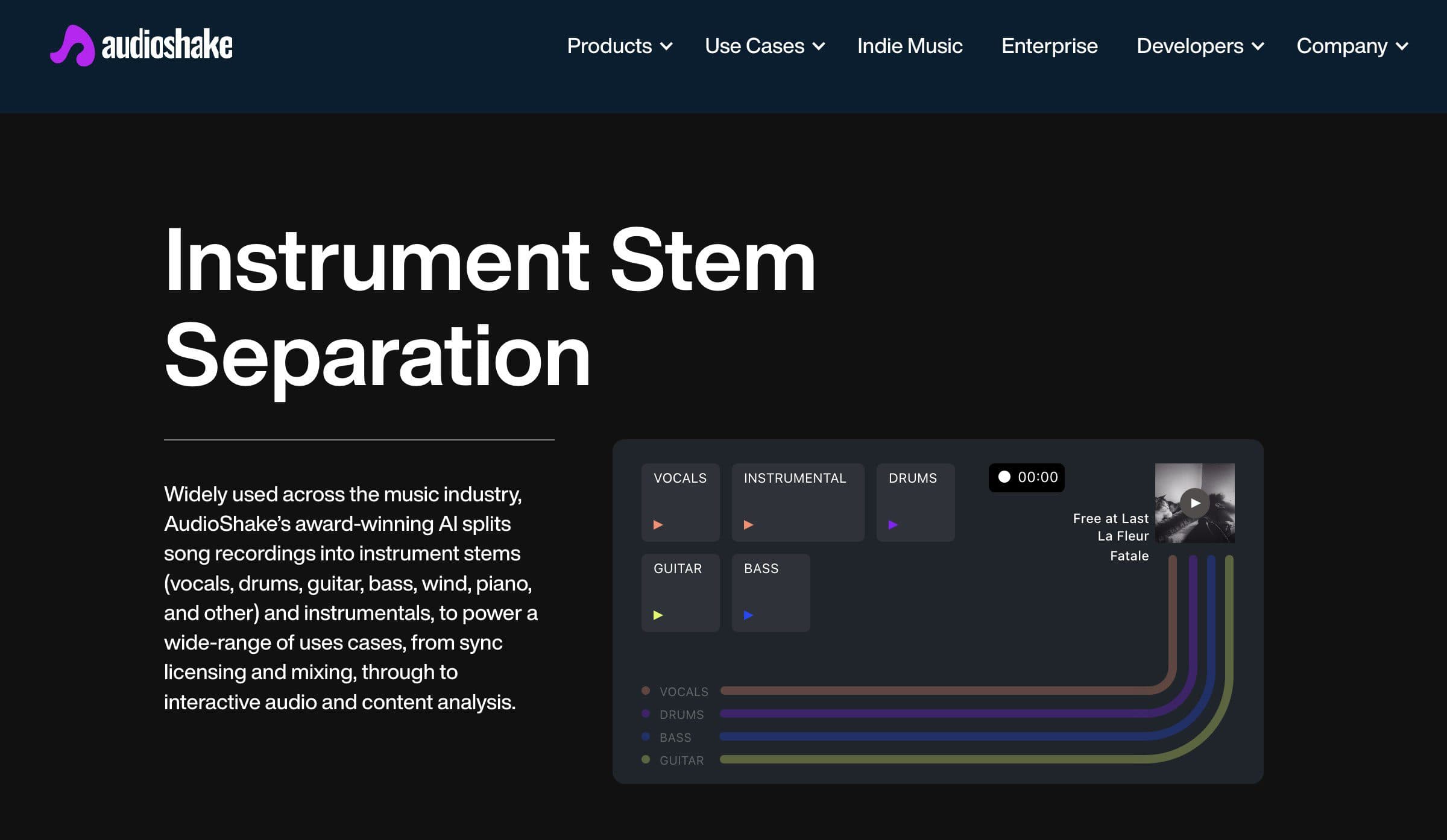 AudioShake Review: Pro AI Stem Separation