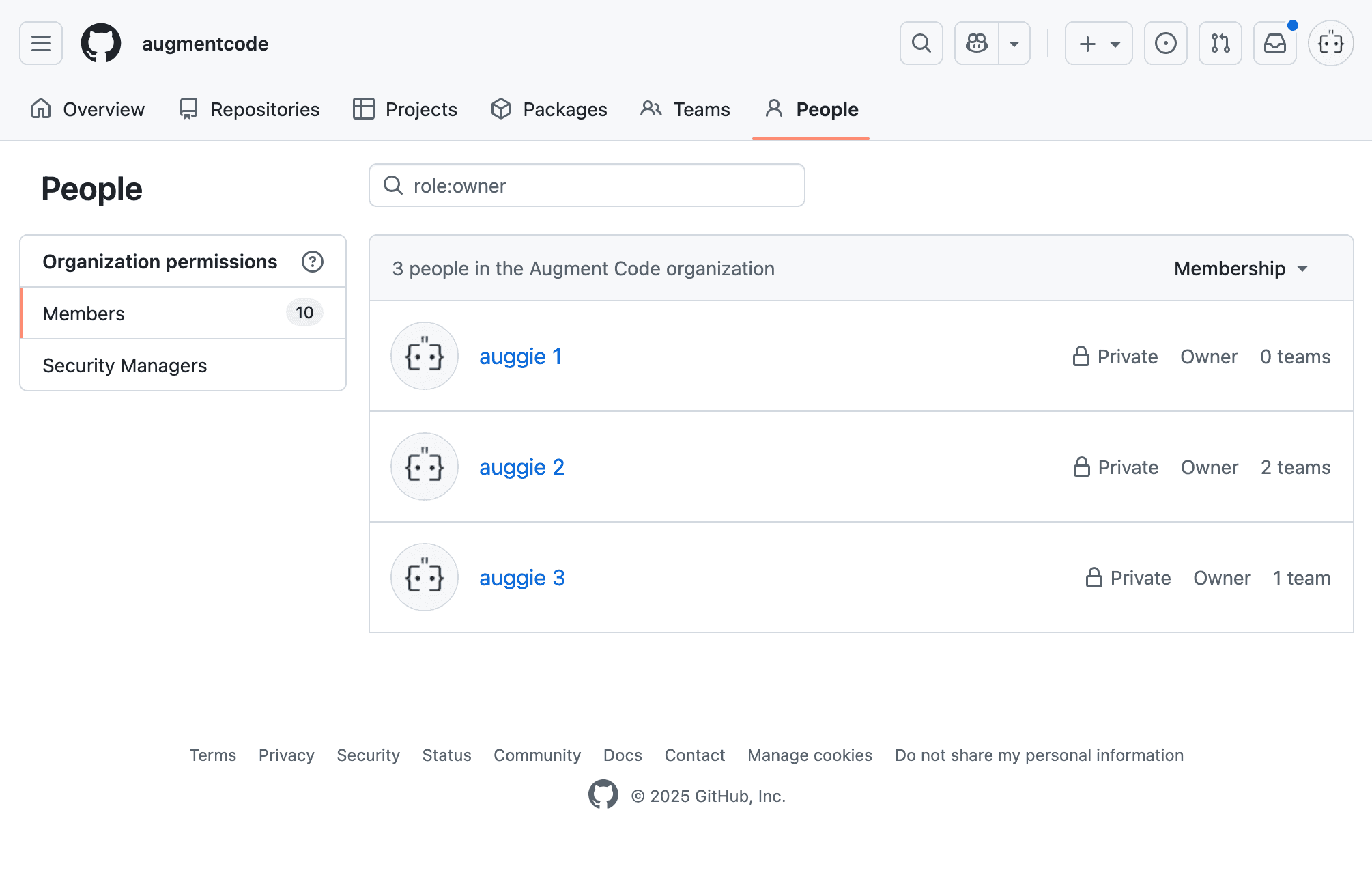 Install Augment GitHub App