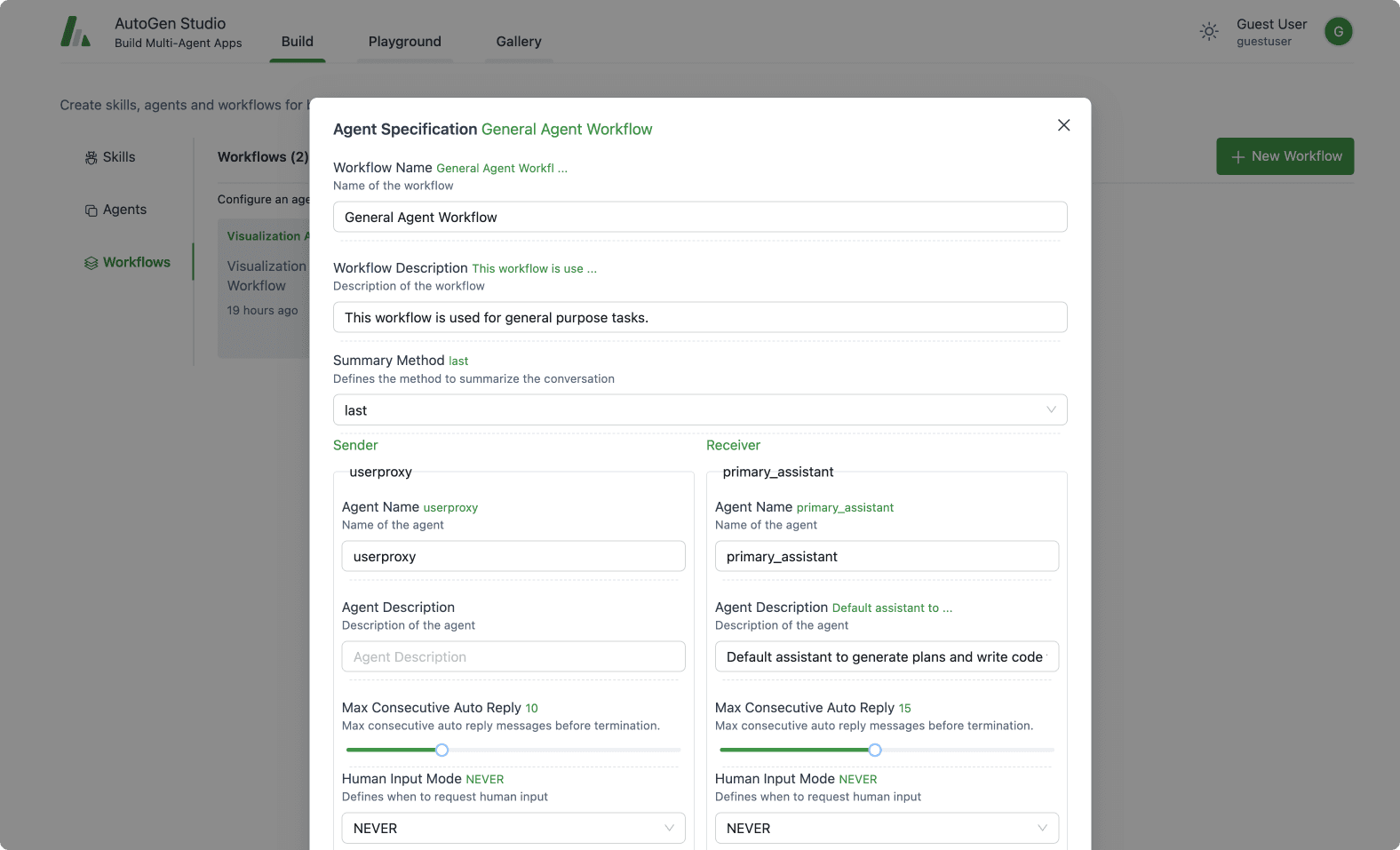 AutoGen Studio: Interactively Explore Multi-Agent Workflows