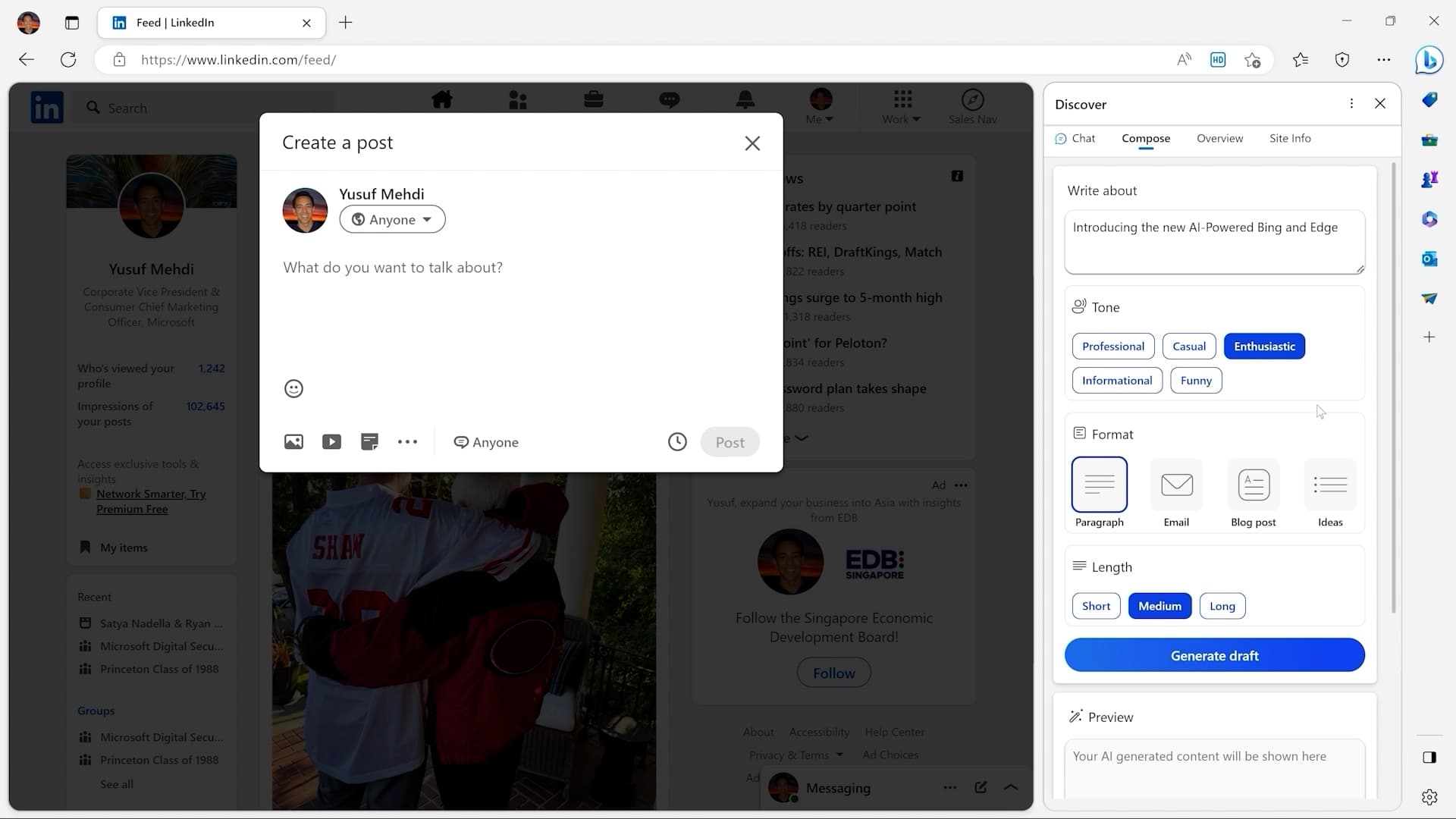 Microsoft unveils AI powered version of Edge with shiny new UI and more