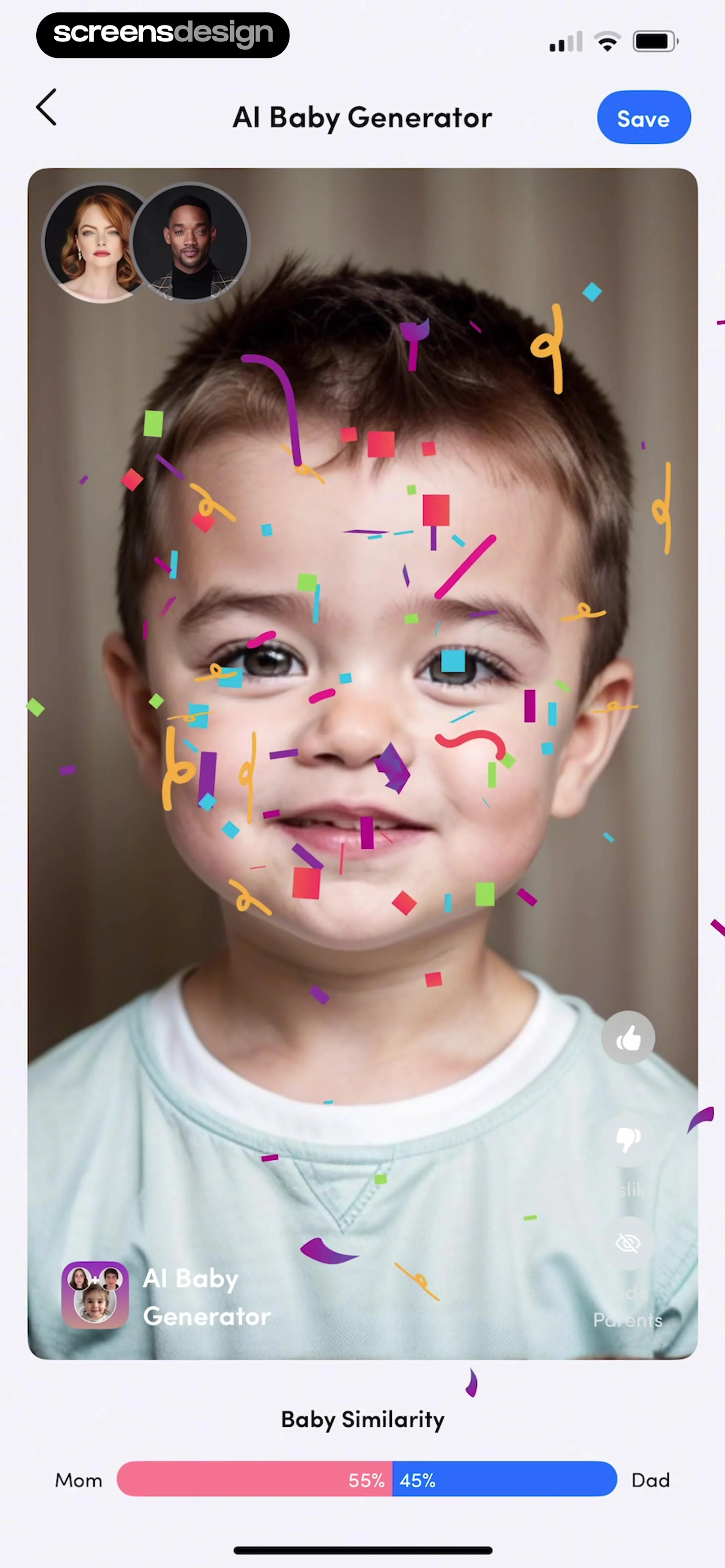 AI Baby Generator: Face Maker UI Breakdown