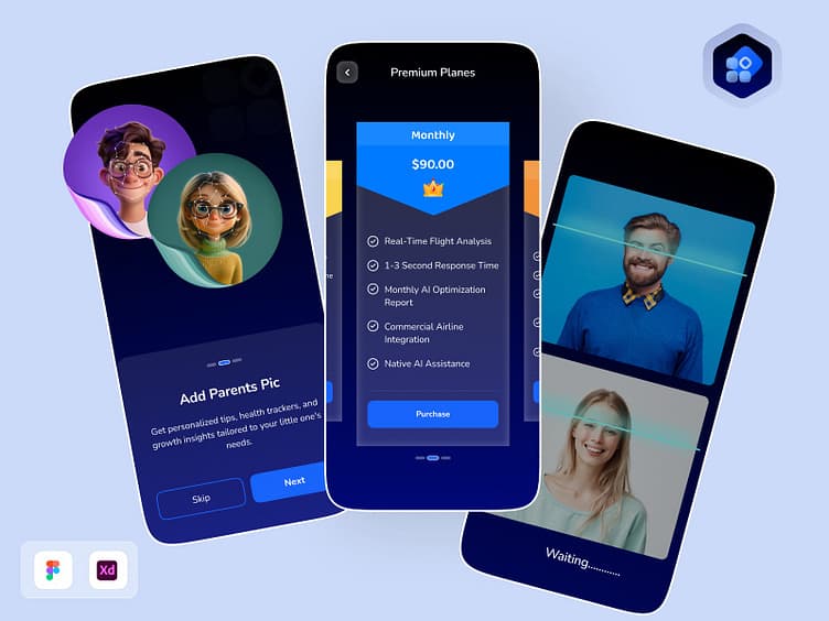 AI Baby Generator App – Cute & Playful UI Design for Future Baby by Nouman on Dribbble