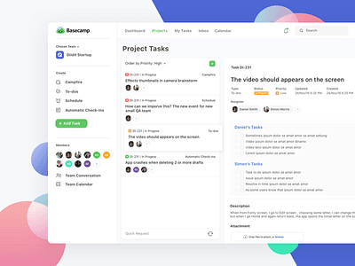 Basecamp Redesign by Gevorg Sulkhanian on Dribbble