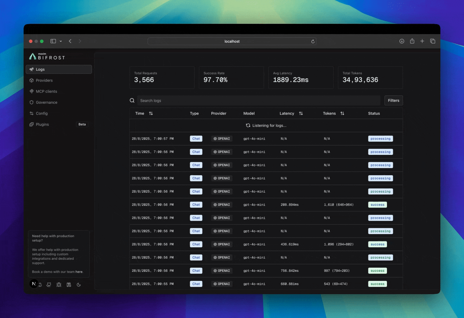Built-in Observability