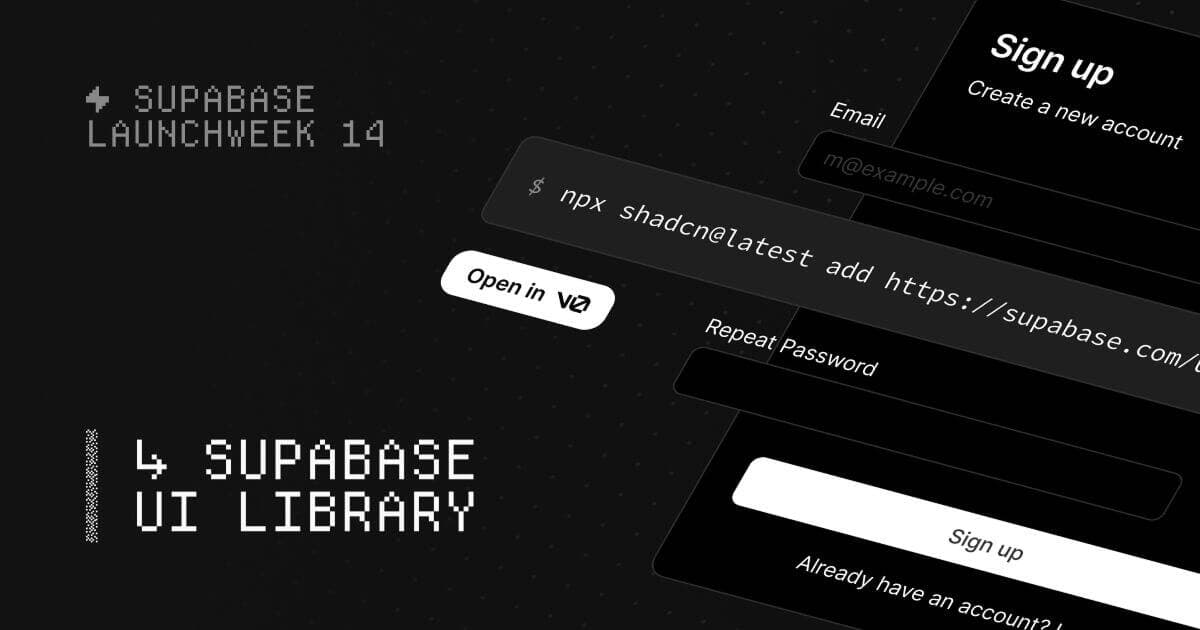 Introducing the Supabase UI Library