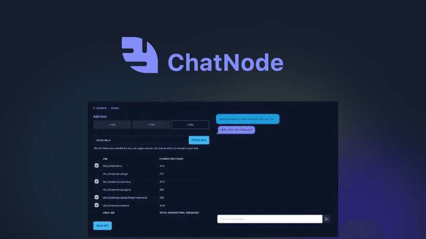 ChatNode AI - Train AI chatbots on your own data