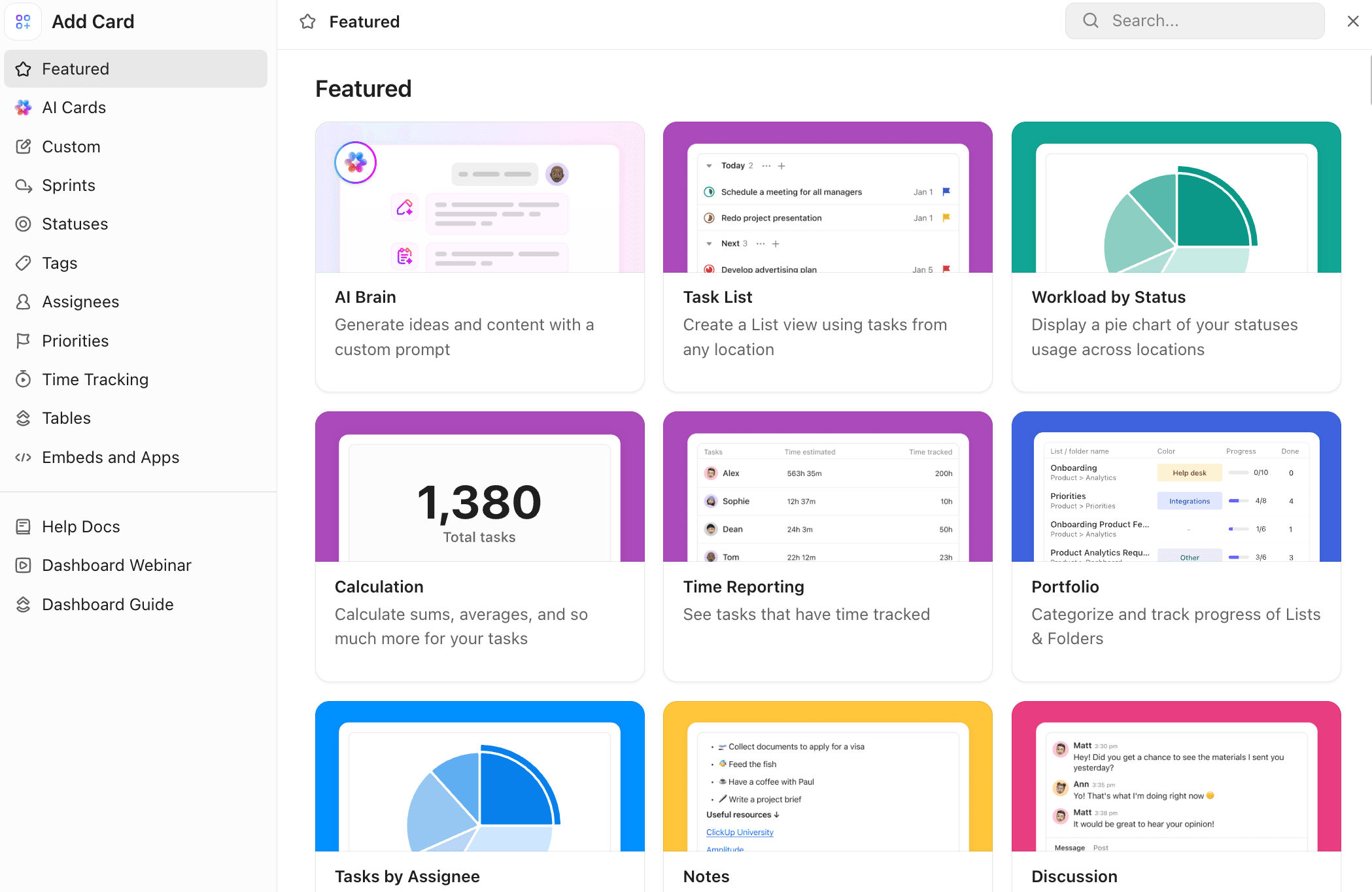 Create a Dashboard