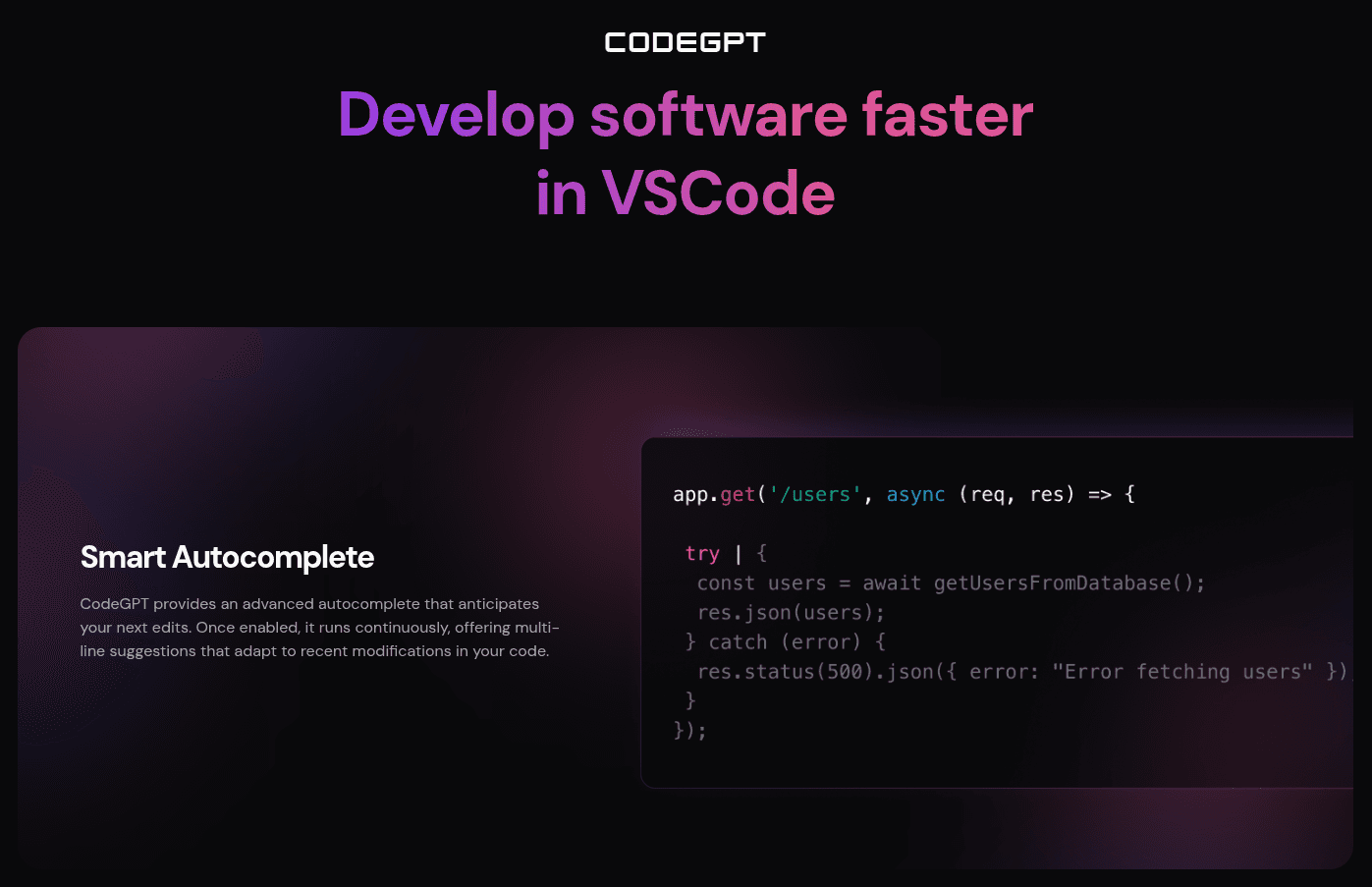 CodeGPT - AI Coding Assistant with Your Own API Key