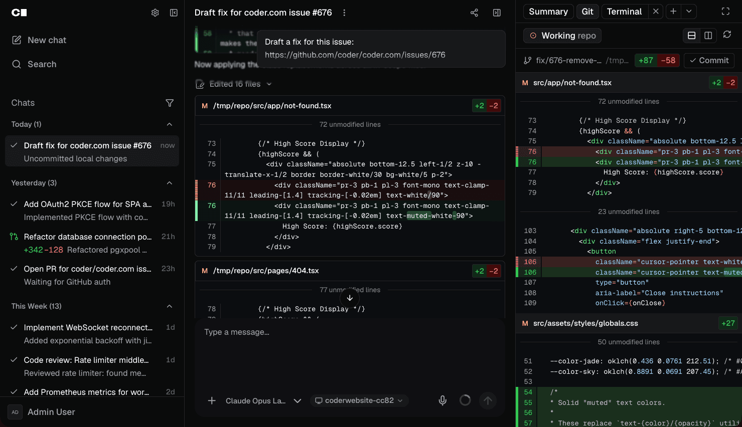 Run AI Coding Agents in Coder
