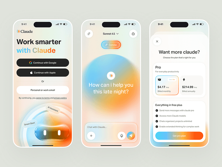 Claude AI Assistant Modern Mobile App Redesign by Farhan ahmed Jibon on Dribbble