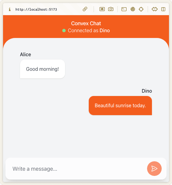 Convex Tutorial: A Chat App
