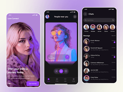 Love Connect — AI Dating App UI Kit by Md Abu Bakar Siddiq on Dribbble