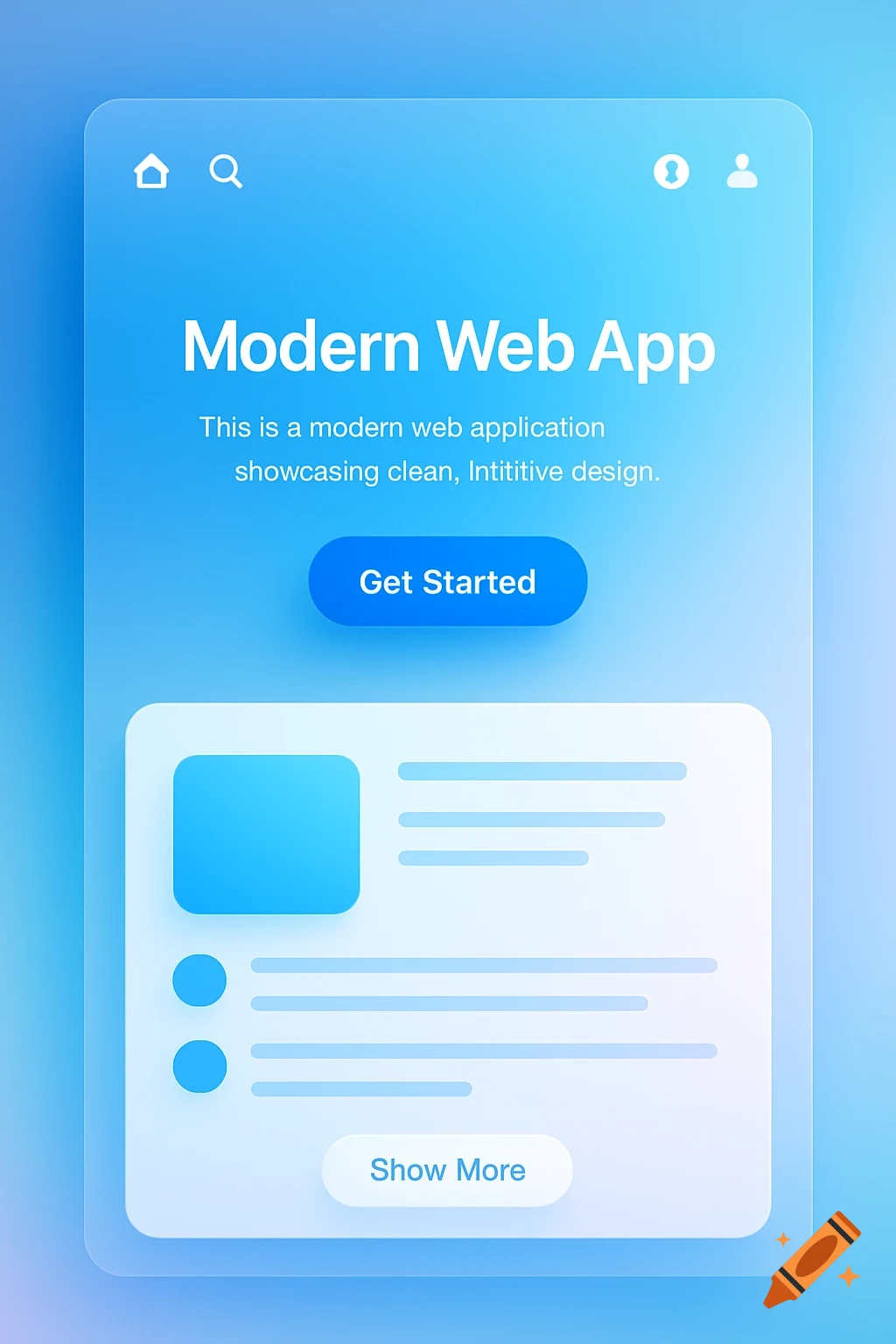 Website Ui created on Craiyon