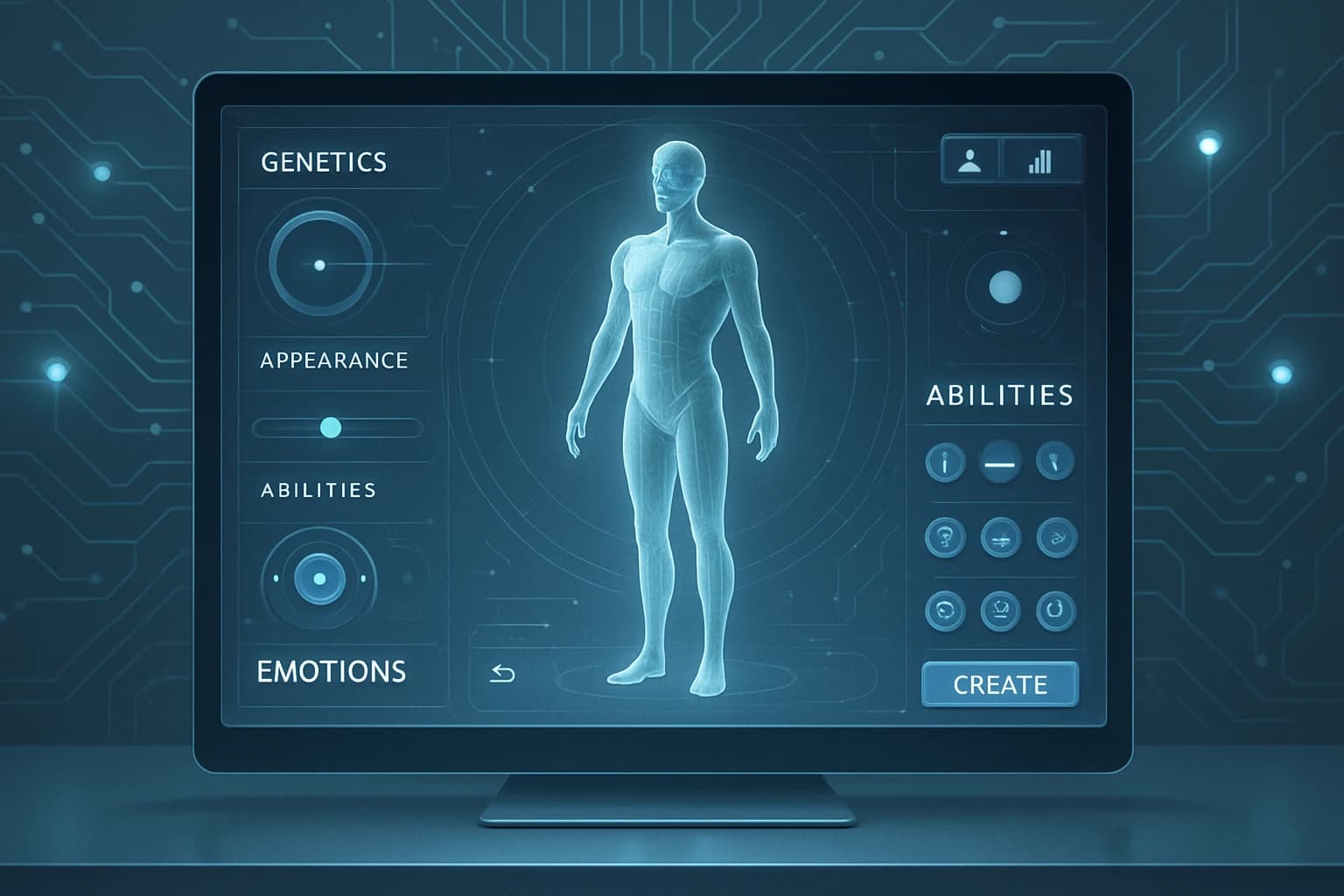 Interface images created on Craiyon