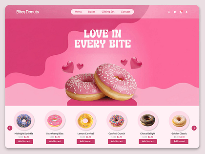 Donut Website designs, themes, templates and downloadable graphic elements on Dribbble