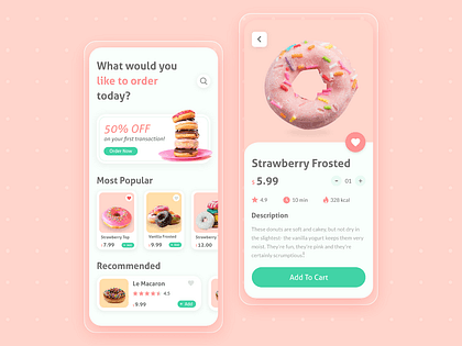 Donut App designs, themes, templates and downloadable graphic elements on Dribbble